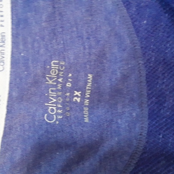 CALVIN KLEIN WOMEN'S 2X PERFORMANCE 2 TONE PURPLE TOP - Picture 5 of 8